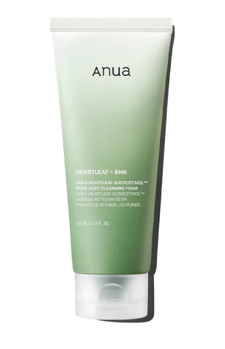 ANUA - Heartleaf Quercetinol Pore Deep Cleansing Foam - mousse nettoyante.