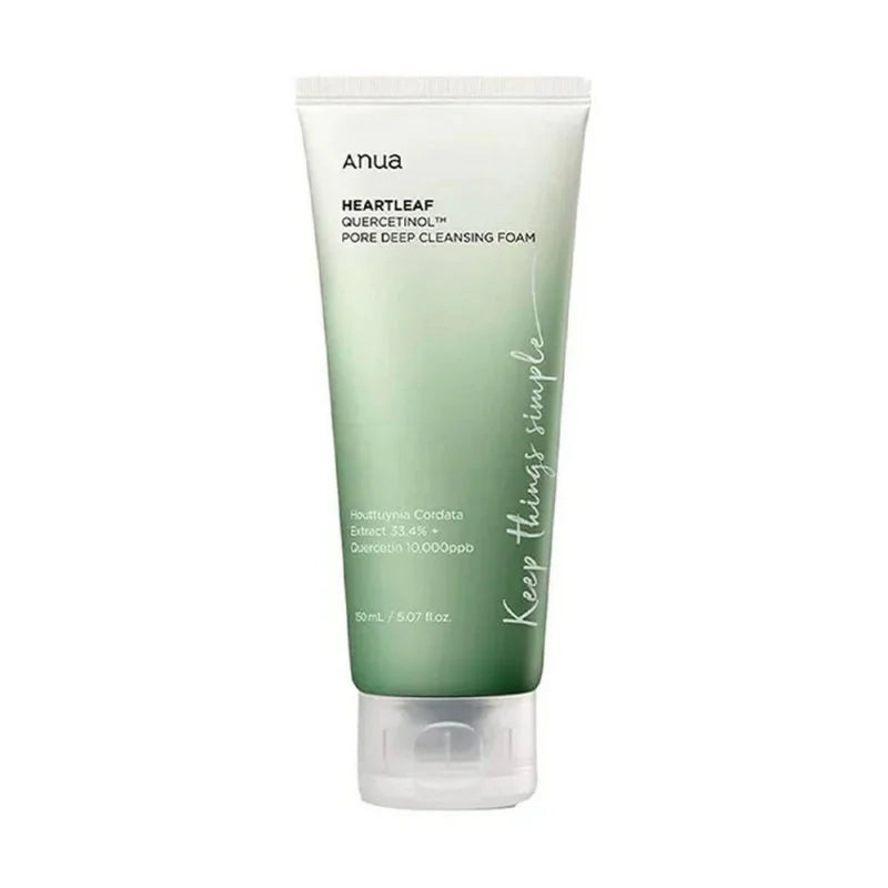 ANUA - Heartleaf Quercetinol Pore Deep Cleansing Foam - mousse nettoyante.